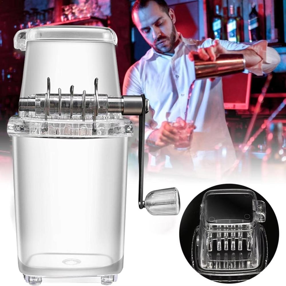 Mini Manual Ice Crusher Hand-cranked Breaking Ice Machine Smoothie Maker Ice Shaver  Summer