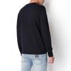 Armani Exchange Мужская повседневная футболка с длинным рукавом, круглым вырезом и буквенным логотипом, топ, темно-синий 8NZTPL-ZJH4Z-1510