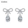 Lindon Copper Alloy Zircon Earrings Drop Earrings For Women Wedding Party Gifts