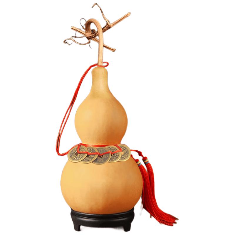 Natural Dragon Head Gourd Feng Shui Decor