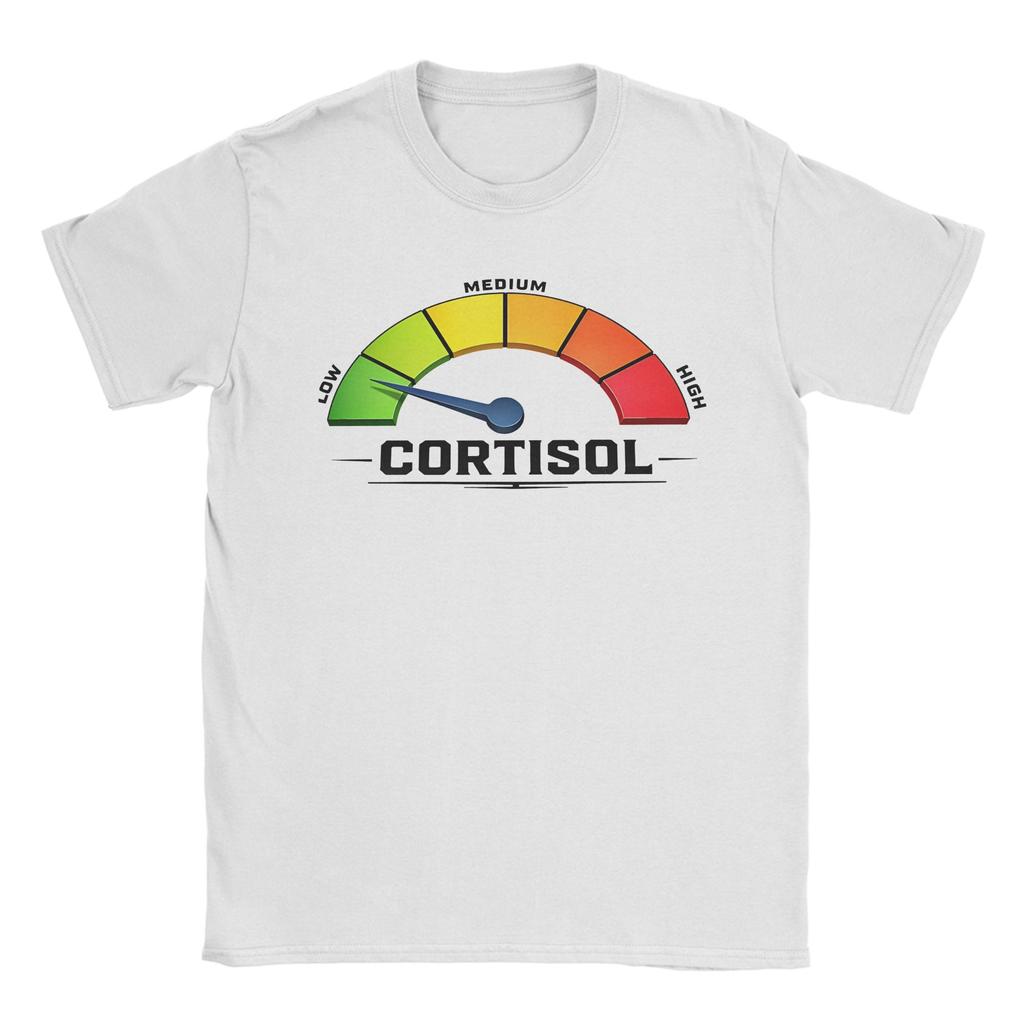 Unisex Unisex Tshirt Funny Low Cortisol Levels Meme Vintage Pure Cotton Tees Short Sleeve T Shirts O Neck Clothes Party