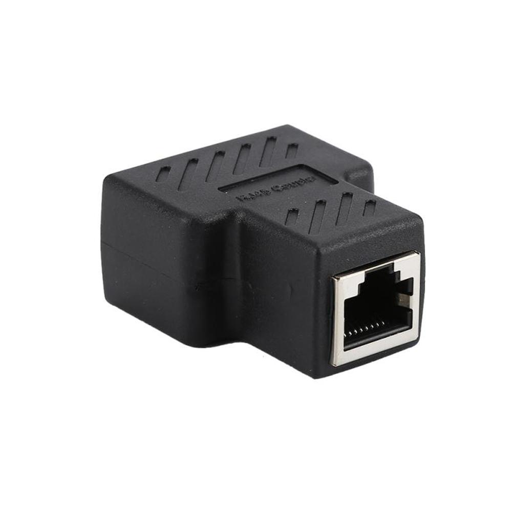 Сетевой кабель, женский удлинитель, 1 в 2 способа, соединитель, сетевые разъемы, адаптеры, RJ45 разветвитель
