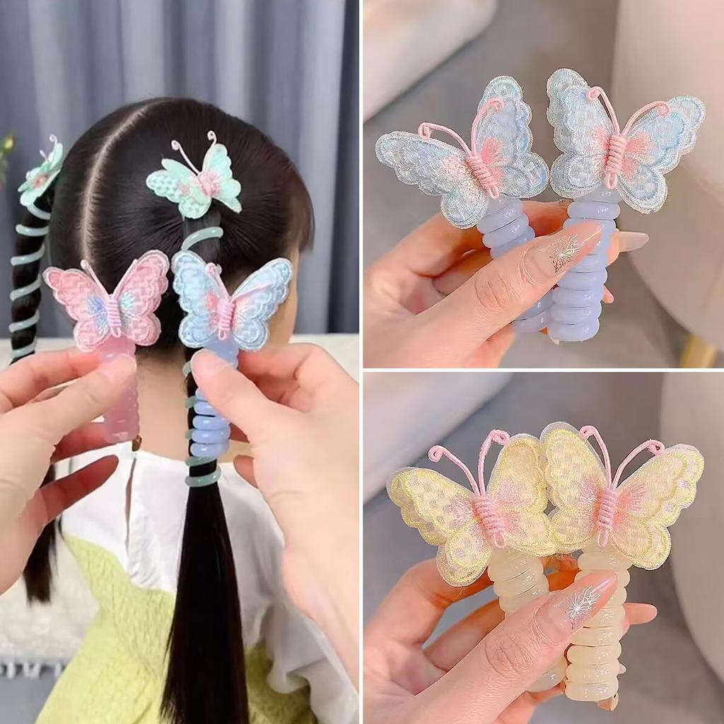 Butterfly Phone Hair Kid Hair Tie Hair Headband
