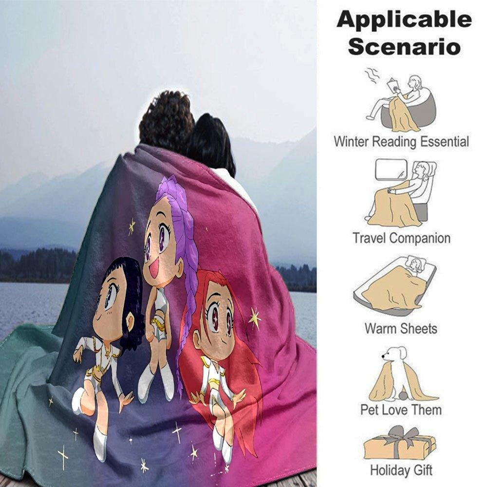 1pc hunter x (6) Blanket Soft Warm Throw for Home, Office, Travel All Season Cozy Bedding Gift, Office Cozy AccessoryB06