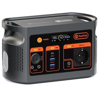 Портативная электростанция Flashfish E103 300 Вт, аккумулятор LiFePO4 179,2 Втч, быстрая зарядка от сети переменного тока