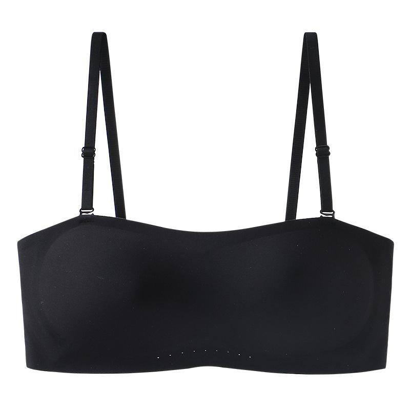 Underwear Women's Anti-slip Gathering Bra Seamless Beauty Back Wrap Chest Support Comfortable Bra Strapless Push Up Bra