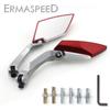 Motorcycle Mirror Carbon Fiber Red Scooter Rearview Mirrors 8mm 10mm Side Mirror for Motorbike Scooter Street Bike