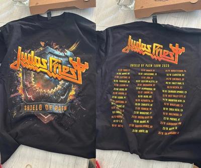 Judas Priest Щит Боли Тур 2025 Мерч Унисекс Футболка