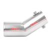 Universal Chrome Curved Exhaust Tail Muffler Tip Pipe 0.75" to 1.5" Pack of 1