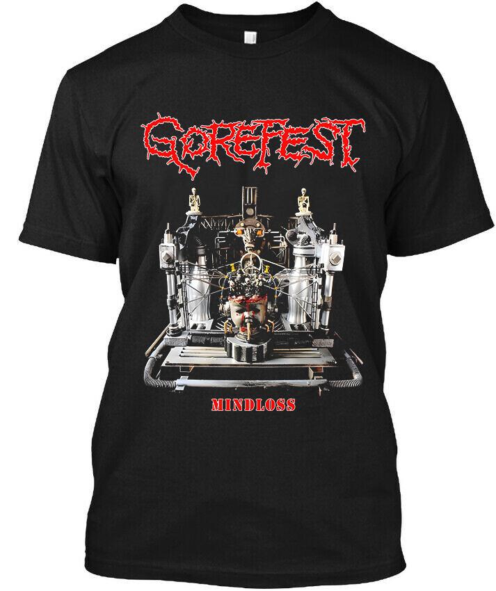 Новый с бирками Gorefest Mindloss Голландская группа дэт-метал Музыкальный альбом Винтажная футболка Унисекс футболка