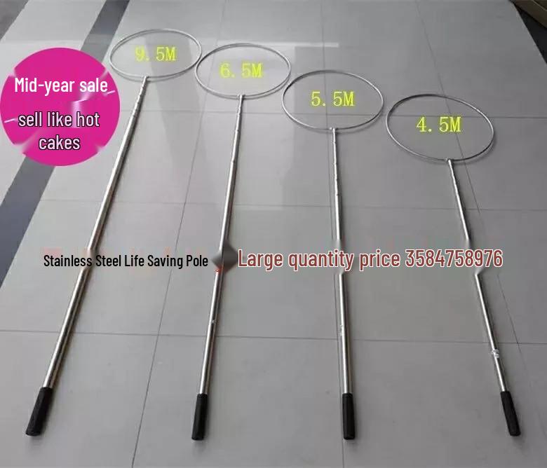 Telescopic Stainless Steel and Aluminum Alloy Marine Fire Hook for Boats and Yachts