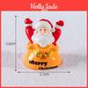 Stylish Resin Christmas Santa Claus And Snowman Miniature Ornaments Tabletop Decor