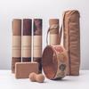Natural Rubber Cork Yoga Mat Set Shoulder Opener Back Opener Yoga Wheel Eco Friendly Fitness Gear Non Slip Yoga Mat For Home And Studio Use
