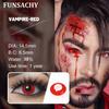 FUNSACHY Cosplay Vampire Red Contact Lenses Anime Cosplay Halloween Lenses Cosmetic Colorful Multicontacts White Black Softlens