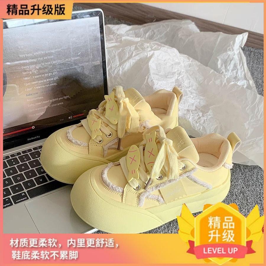 Весенне-летние кампусные туфли-платформы, женские универсальные, с высокой ценностью, нишевая мода, легкие спортивные женские