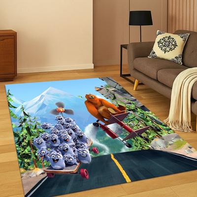 3D ковер Мультяшный ковер Гриззи и лемминги для спальни, гостиной, дивана, домашнего декора, коврик для игровой зоны детей, нескользящий коврик для пола, подарок