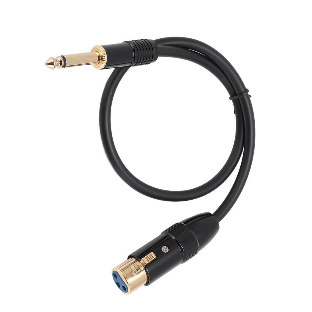Кабель XLR гнездо - 6,35 мм моно штекер Позолоченный разъем Гнездо XLR 14 дюймов Моно джек Микрофон