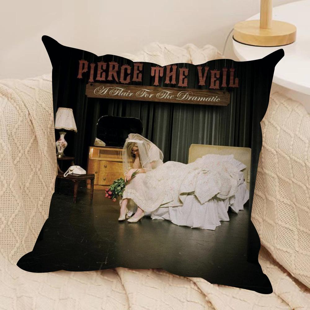 Чехол на подушку Pierce The Veil, шелковистый короткий плюш, двусторонний печатный наволочка для дивана, для всех сезонов, декор для дома, подарок