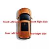 Front Rear Left Right Roof Luggage Rack Guard Cover For VW/CROSS/POLO 2007-2011 Luggage Bar Rail End Shell Car Exterior Parts