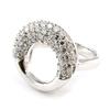 Silver Ring 'Sissi' White Silver (rhodium) - 17 Mm