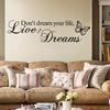 Removable Butterfly Words Art Vinyl Quote Word DIY Wall Sticker Decal Mural Home Room Wall AVE