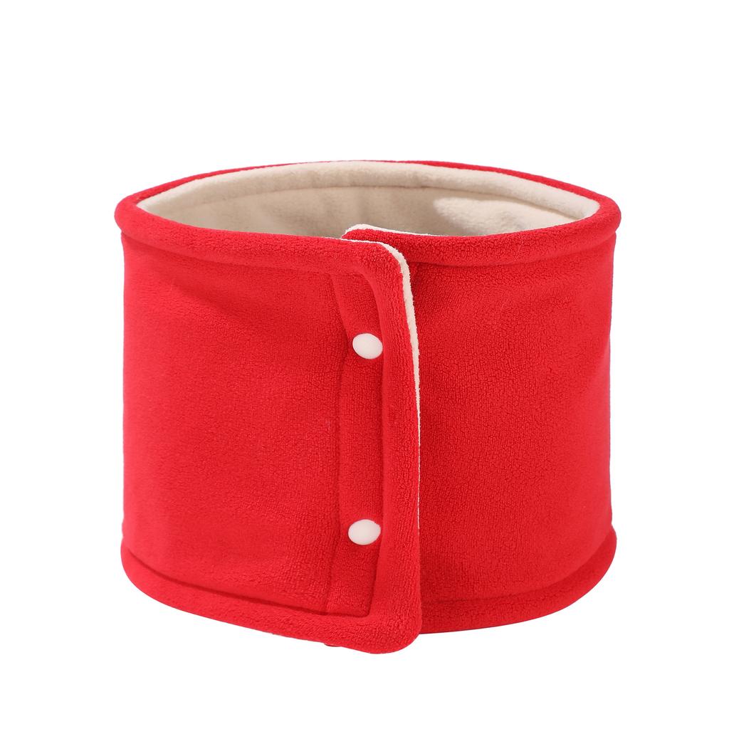 Men's and Women's Winter Warm Fleece Lined Neck Gaiter Reversible Snap Button Neck Warmer All Match Outdoor Sports Cold Protection Neck Cover