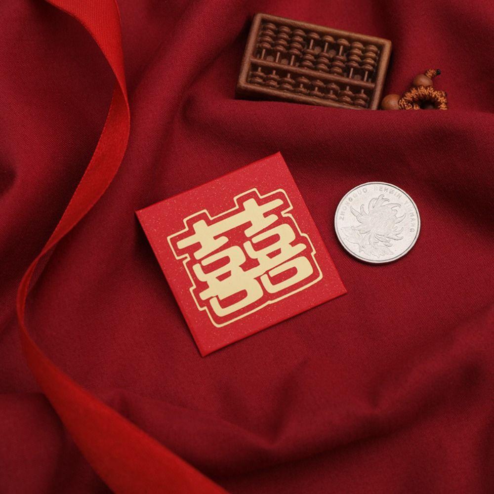 10PCS Best Wishes Luck Money Bag New Year Packet Red Envelope New Year Gifts