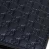 Gucci Vintage Logo Embossed Short Double Fold Leather Wallet Men Wallet Navy-Blue 260987-BMJ1N-4009