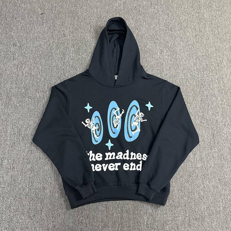 Broken Planet Oversized Hoodie Straight-leg Sweatpants Set - Foil Print Cotton Streetwear Men Women