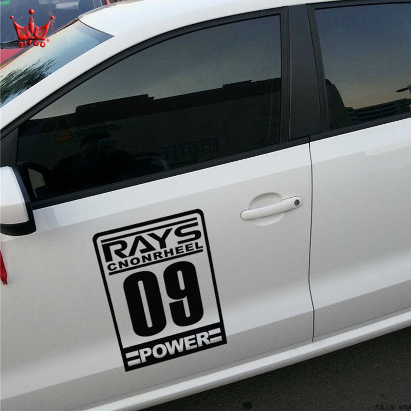 RAYS POWER Стиль WTCC Наклейка на гоночный автомобиль, Наклейки и декали для самостоятельного декорирования боковой двери автомобиля, стайлинг Для Peugeot/Bmw e39/mercedes