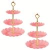 3-слойная пластиковая подставка для торта, украшение для торта на день рождения, свадьбу, бумажное украшение для десерта, подставка для демонстрации, кухонные инструменты для торта своими руками