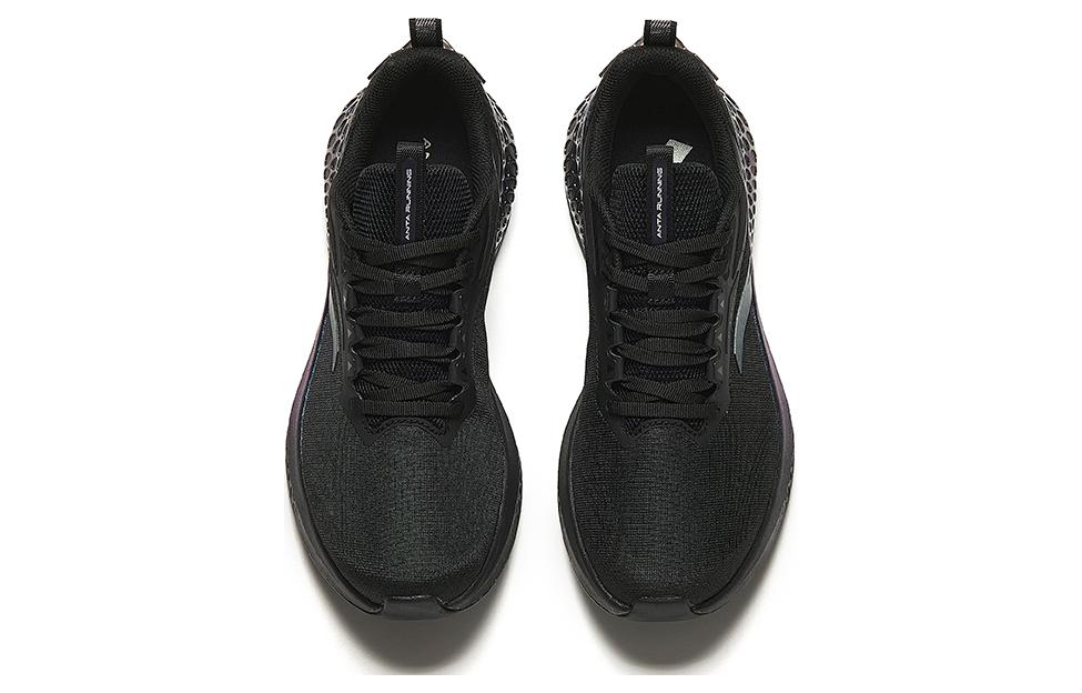 Men's Sneakers Anta C37+ Cushioning Slip Resistant Breathable Lightweight Low top Running Shoes Men's Black