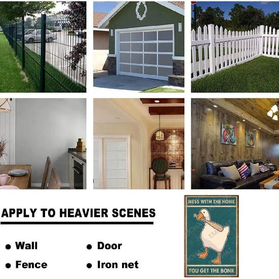 Generic Metal Poster Signs Tin Metal Sign Goose Mess With The Honk You Get The Bonk For Home Kitchen Restaurant Coffee Bar Wall Decor Art Bar