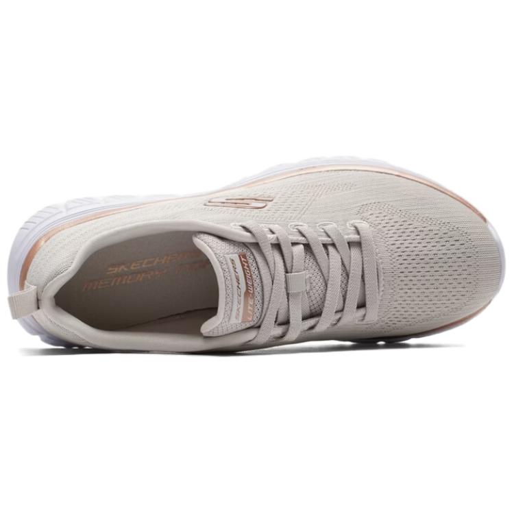 Skechers Изящные 4.0 Блестящая Грация Удобная Универсальная Ткань Кроссовки Женские Кроссовки Бежевый 898024-NAT