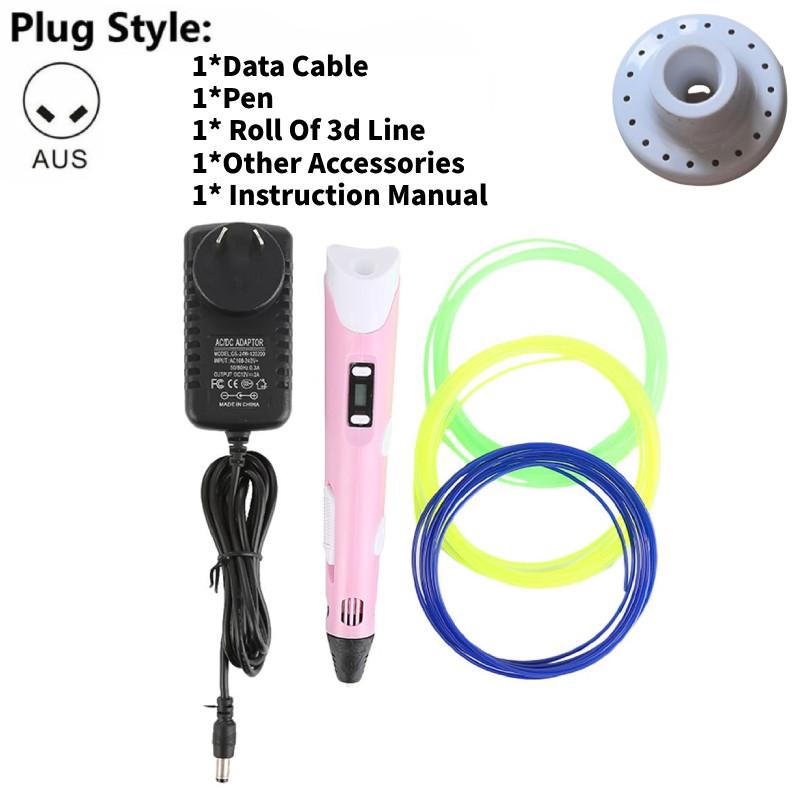 3D ручка с 12 цветами PLA-пластика в подарок детям и студентам