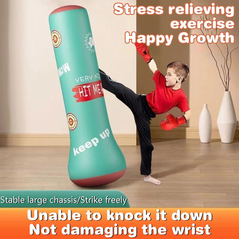 Боксерский мешок для бокса Боксерский муай-тай Надувной боксерский мешок Тренировочный стенд для снятия давления Тренировочный тренажер для фитнеса