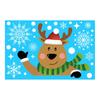 Christmas Windows Static Stickers Wall Clings Removable Vinyl Santa Claus Snowman Diy Door Mural Decals Stickers