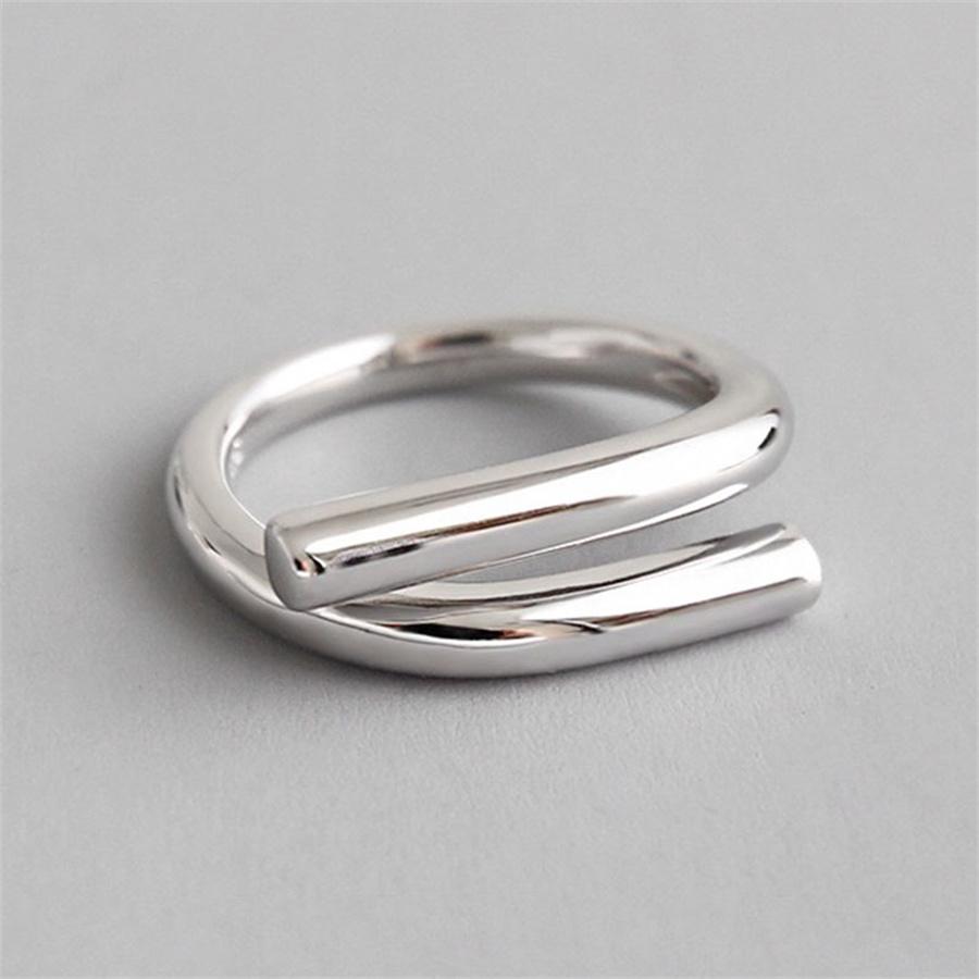 INS Fashion Серебряный цвет нерегулярные жидкие лавовые каплевидные кольца для женщин геометрический поворот панк открывающееся кольцо ювелирные изделия
