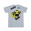 Girls Chibi Batman Swinging Cotton T-Shirt