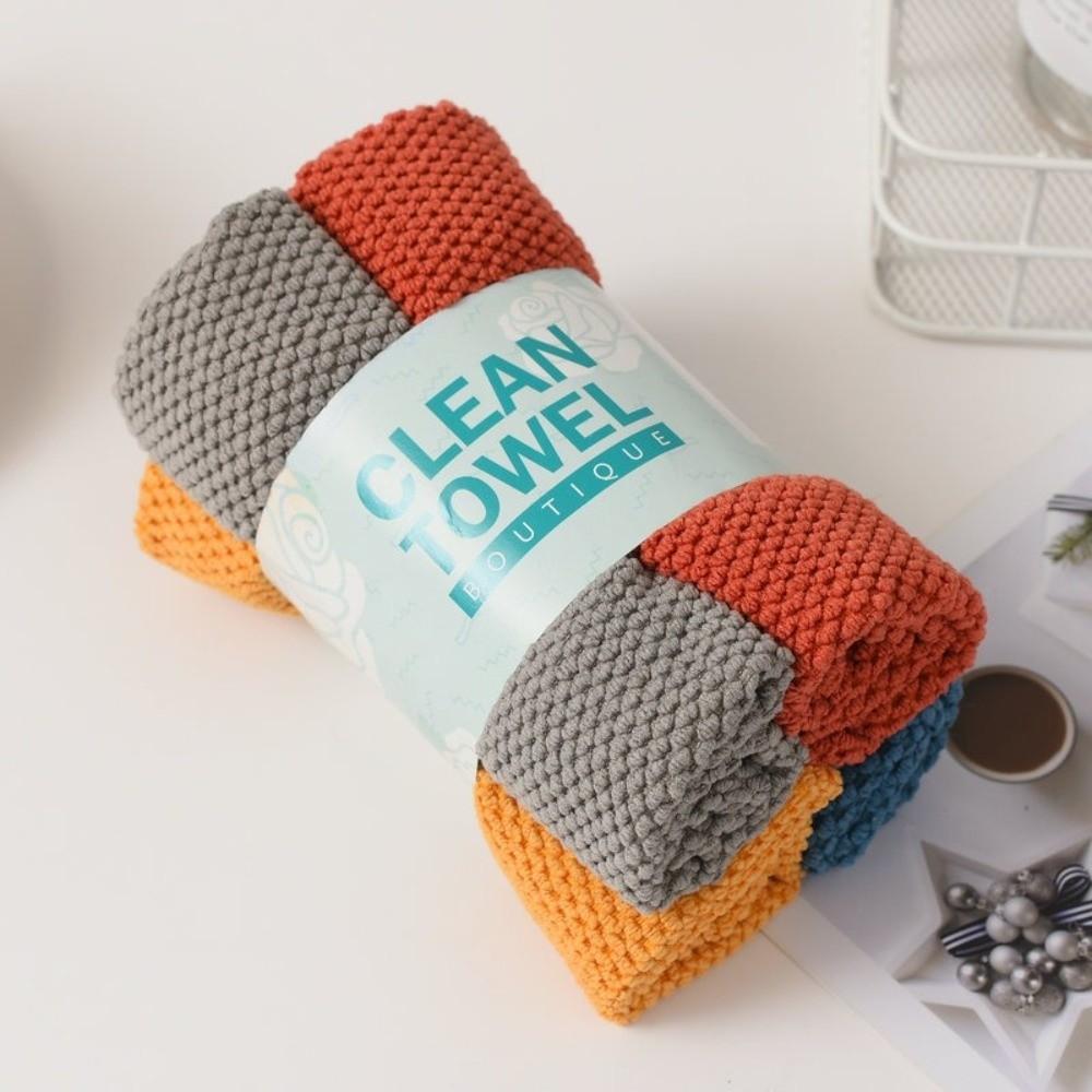 Absorbent Cleaning Towel Microfiber Cleaning Cloth Easy To Clean Dish Cloth For Table