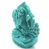 Мини-статуэтка Будды Каннон Зодиакальный амулет Основное изображение Год Крысы Натуральная бирюза Резной буддийский алтарь Статуя Будды Молящийся амулет x Ширина x