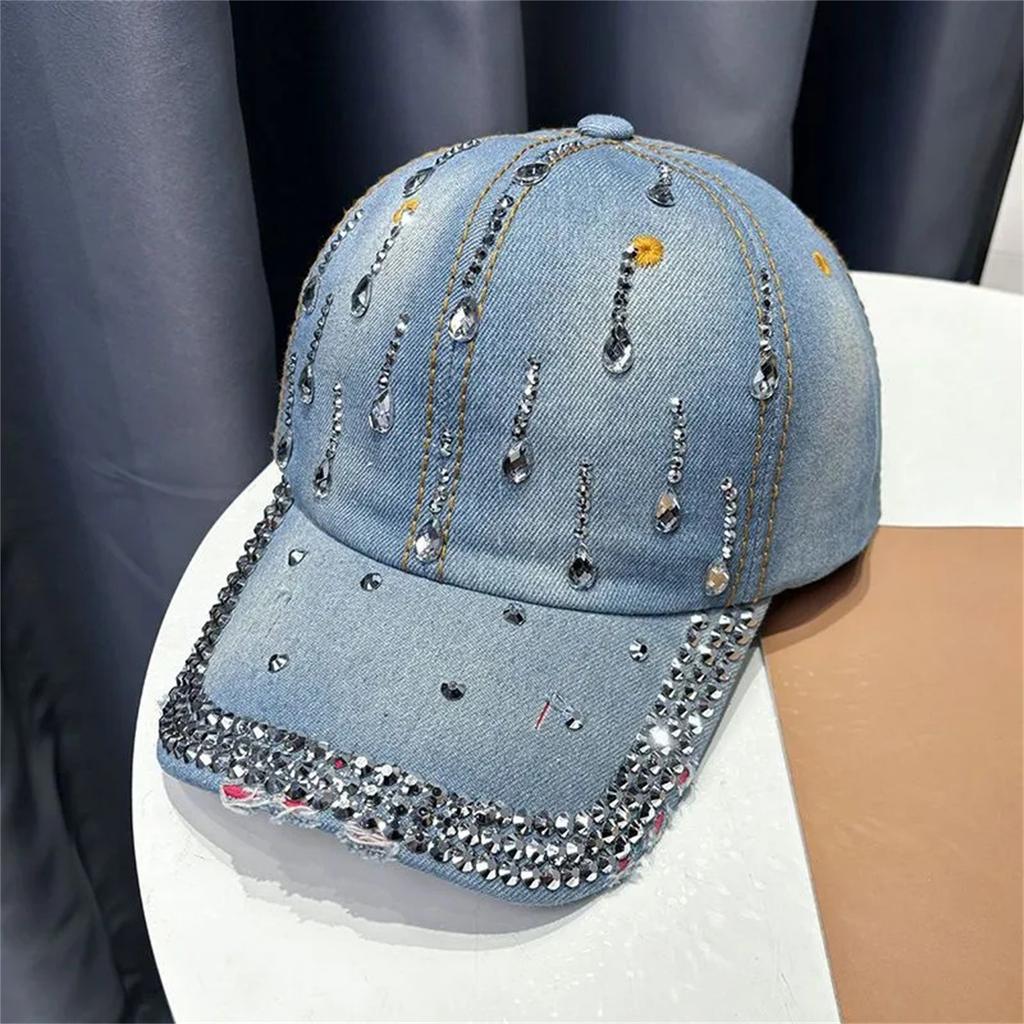 Denim Diamond Baseball Cap