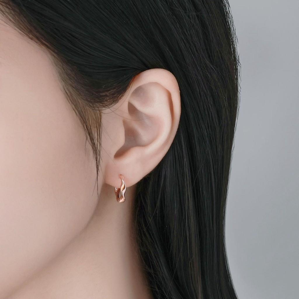 Ring Earrings 2pcs Round Ear Buckles And Personalized Exquisite Earring