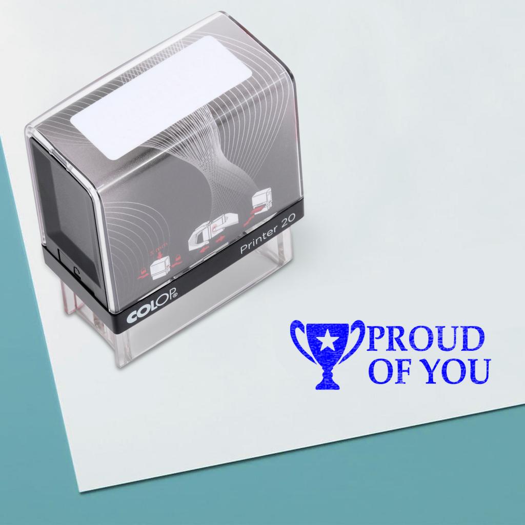 Горжусь тобой Самостоятельная резиновая печать на заказ Colop Office Stationery P20 Mini Stamper