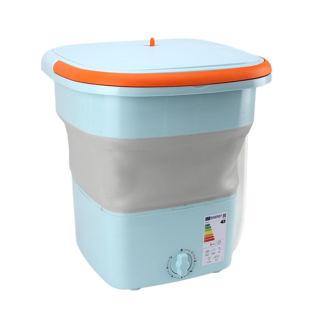 16L Portable Washing Machine with Soft Spin Function Drain Pipe 65W Fully Automatic Portable Washer