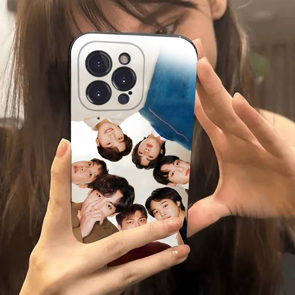 Kpop BTS Bangtan Boys Для IPhone 17 16 15 14 Pro Max Air 11 12 13 Mini Plus Чехол для телефона