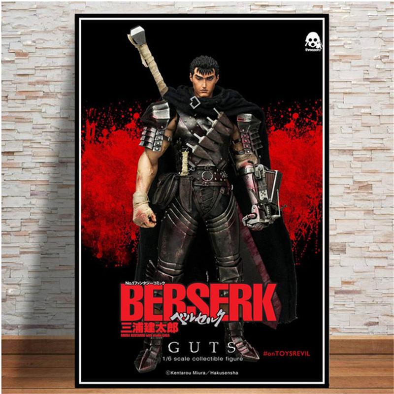 Японские аниме-картинки Кентаро Миура, жестокие постеры, настенное искусство, холст, живопись, фотографии высокой четкости, печатные постеры для стен