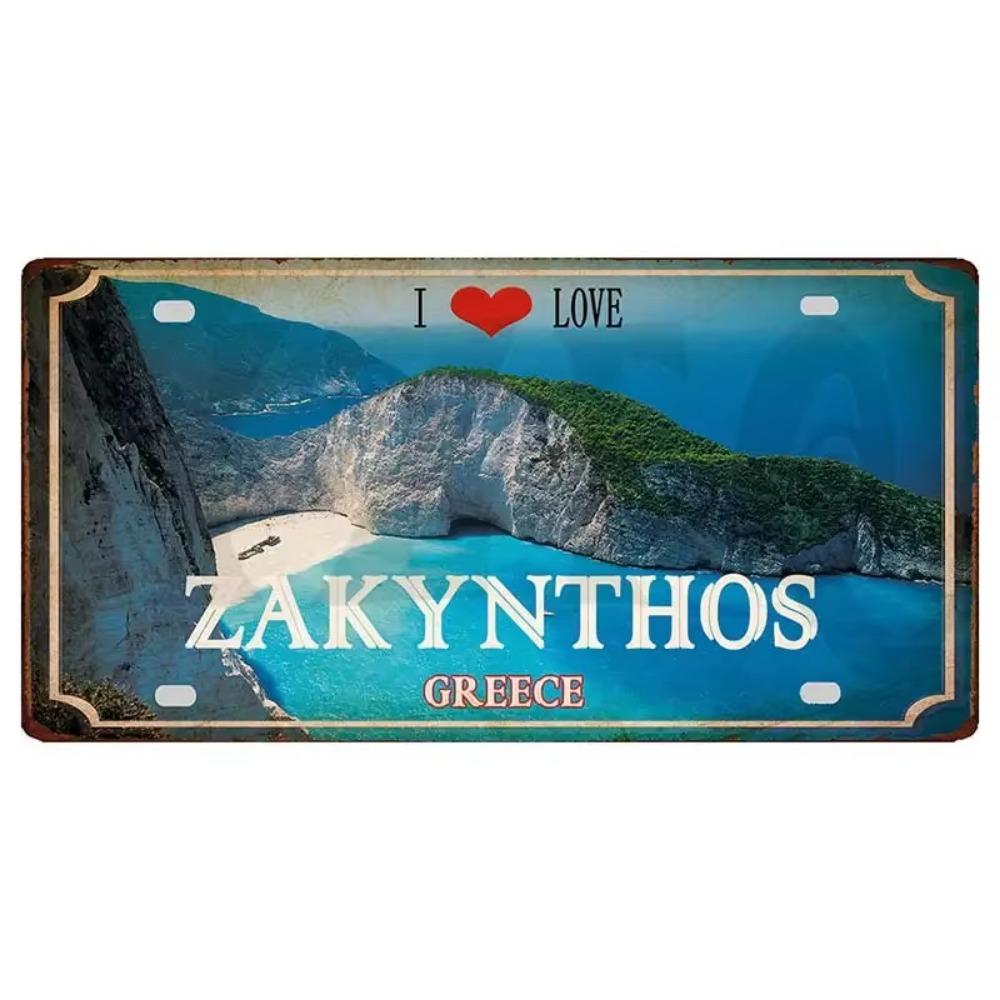 Flag Metal Retro Signs with Aesthetic Appeal Ideal Travel Souvenirs To Beautify Wall Decoration In Home Showcasing Vintage Style