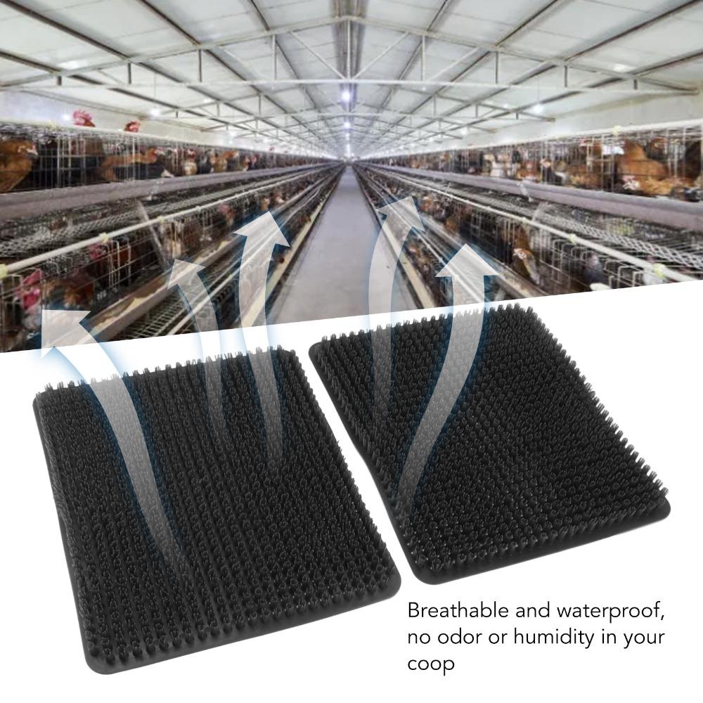 6pcs PE Chicken Nesting Box Pads Breathable Chicken Bedding Pads Nest Box Liners Chicken Coop