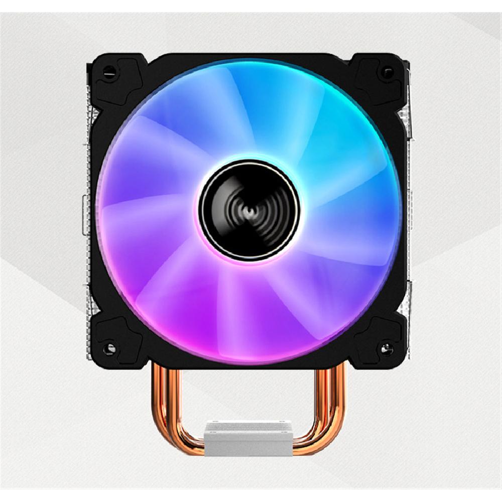 Башенный кулер для ЦП с красочной подсветкой, 4 тепловые трубки, контроль температуры, воздушный кулер для ЦП